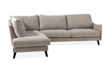 Trend Lyx 3-sits Vänstervänd L-formad Divansoffa i Tyg - Beige - Möbler - Soffa - Divansoffor & schäslongsoffa