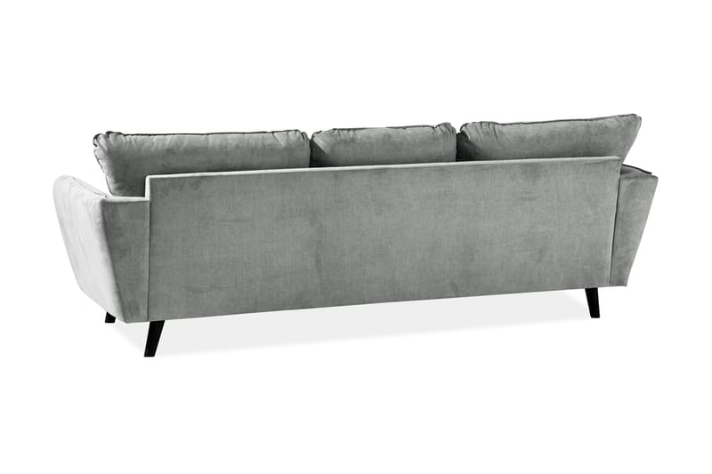 Trend Lyx 3-sits Vänstervänd L-formad Divansoffa i Tyg - Grå - Möbler - Soffa - Divansoffor & schäslongsoffa