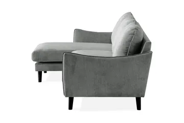 Trend Lyx 3-sits Vänstervänd L-formad Divansoffa i Tyg - Grå - Möbler - Soffa - Divansoffor & schäslongsoffa