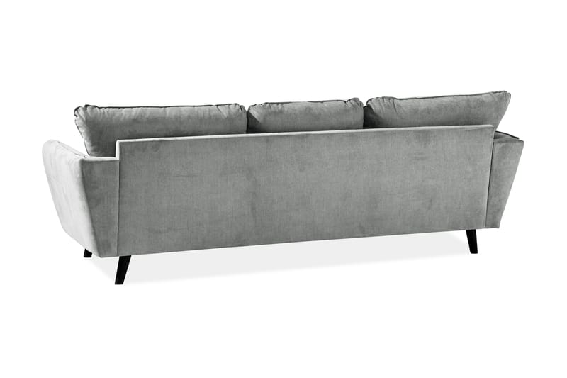 Trend Lyx 3-sits Vänstervänd L-formad Divansoffa i Tyg - Grå - Möbler - Soffa - Divansoffor & schäslongsoffa - 4 sits soffa med divan