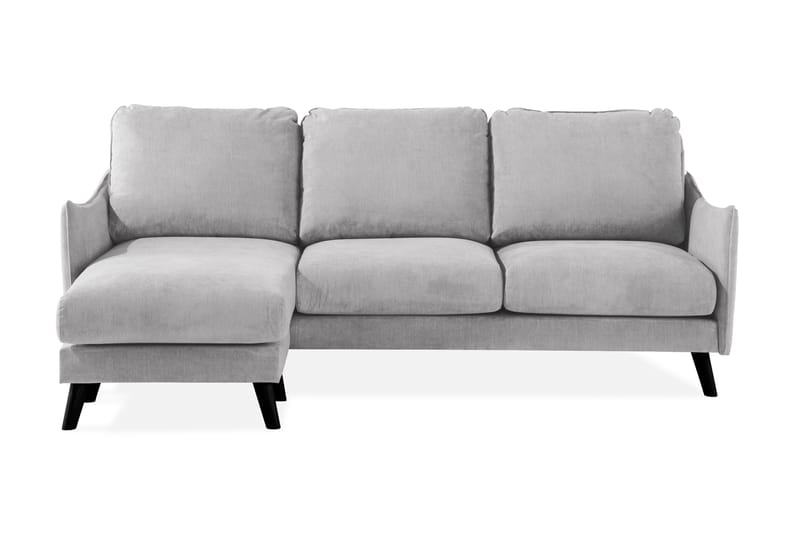 Trend Lyx 3-sits Vänstervänd L-formad Divansoffa i Tyg - Ljusgrå - Möbler - Soffa - Divansoffor & schäslongsoffa