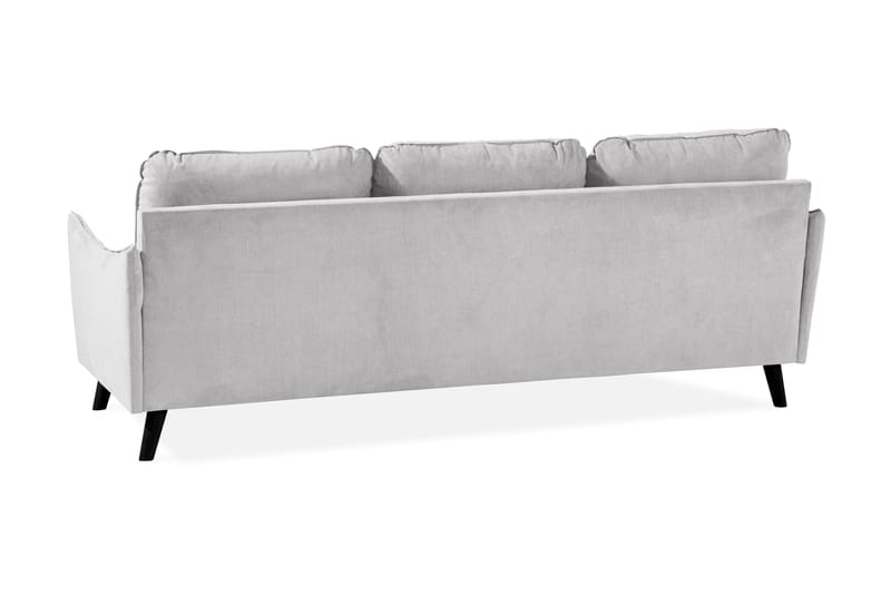 Trend Lyx 3-sits Vänstervänd L-formad Divansoffa i Tyg - Ljusgrå - Möbler - Soffa - Divansoffor & schäslongsoffa
