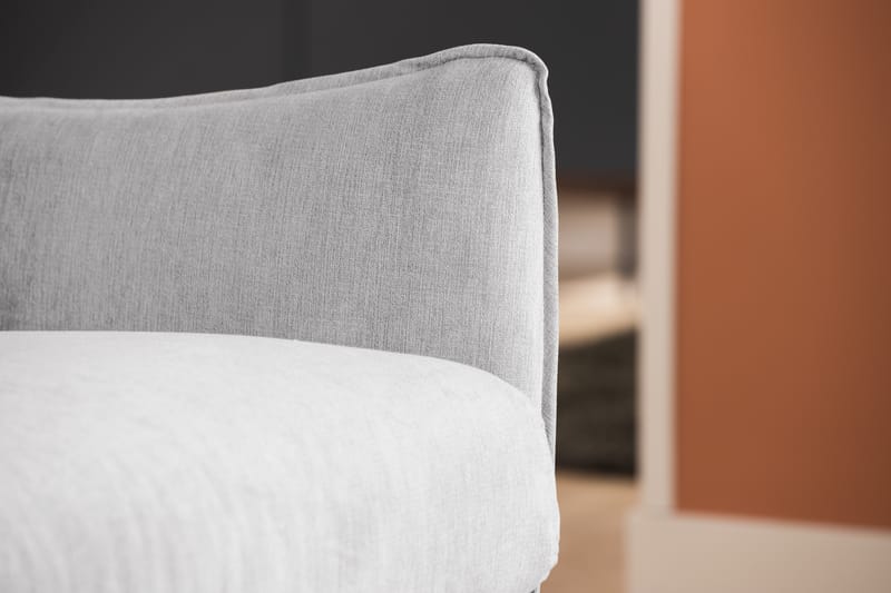 Trend Lyx 3-sits Vänstervänd L-formad Divansoffa i Tyg - Ljusgrå - Möbler - Soffa - Divansoffor & schäslongsoffa
