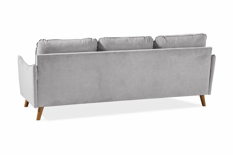 Trend Lyx 3-sits Vänstervänd L-formad Divansoffa i Tyg - Ljusgrå - Möbler - Soffa - Divansoffor & schäslongsoffa