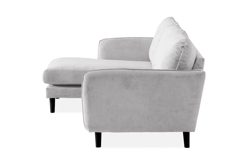 Trend Lyx 3-sits Vänstervänd L-formad Divansoffa i Tyg - Ljusgrå - Möbler - Soffa - Divansoffor & schäslongsoffa