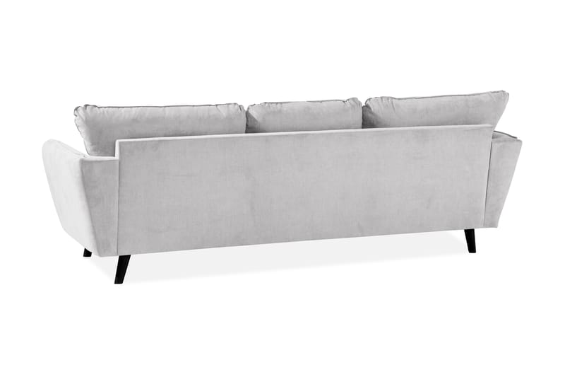 Trend Lyx 3-sits Vänstervänd L-formad Divansoffa i Tyg - Ljusgrå - Möbler - Soffa - Divansoffor & schäslongsoffa
