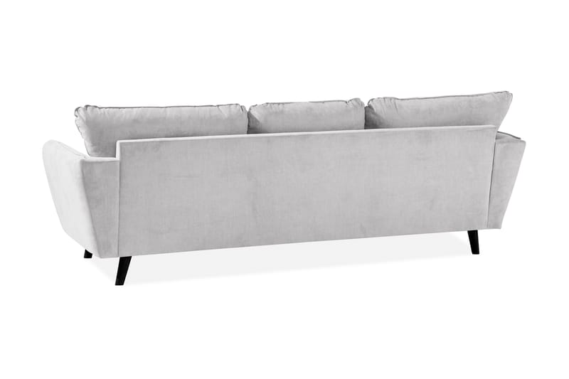 Trend Lyx 3-sits Vänstervänd L-formad Divansoffa i Tyg - Ljusgrå - Möbler - Soffa - Divansoffor & schäslongsoffa - 4 sits soffa med divan