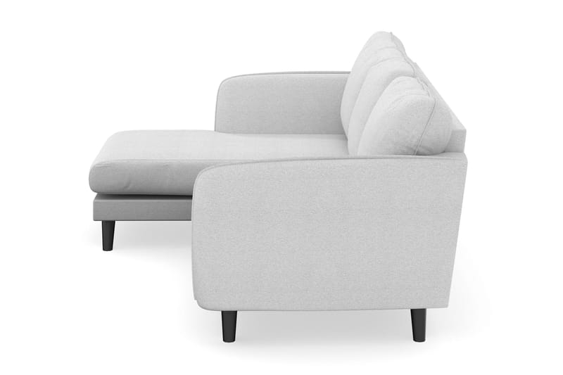 Trend Lyx 3-sits Vänstervänd L-formad Divansoffa i Tyg - Ljusgrå - Möbler - Soffa - Divansoffor & schäslongsoffa