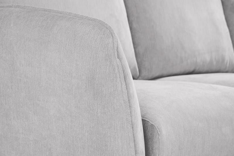 Trend Lyx 3-sits Vänstervänd L-formad Divansoffa i Tyg - Ljusgrå - Möbler - Soffa - Divansoffor & schäslongsoffa - 4 sits soffa med divan