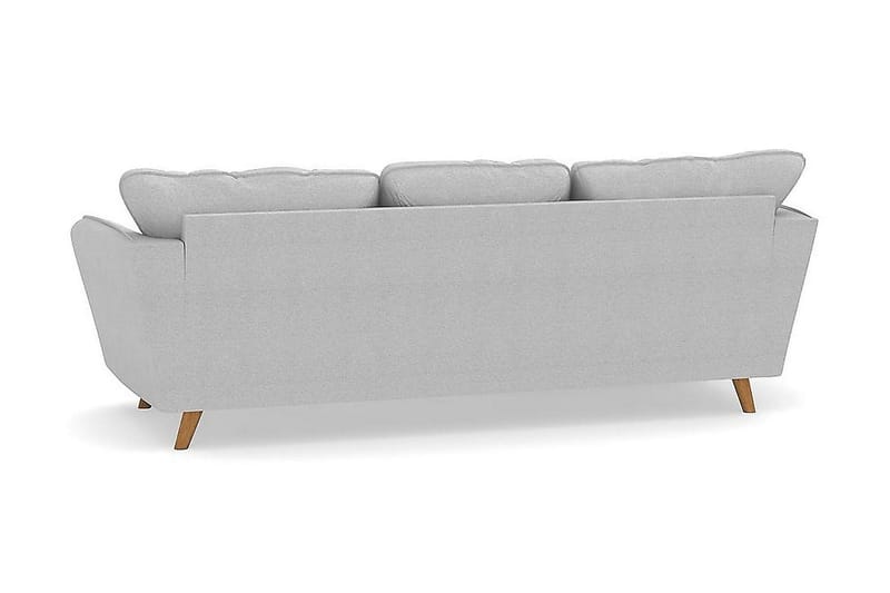Trend Lyx 3-sits Vänstervänd L-formad Divansoffa i Tyg - Ljusgrå - Möbler - Soffa - Divansoffor & schäslongsoffa - 4 sits soffa med divan