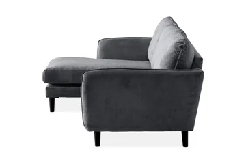 Trend Lyx 3-sits Vänstervänd L-formad Divansoffa i Tyg - Mörkgrå - Möbler - Soffa - Divansoffor & schäslongsoffa