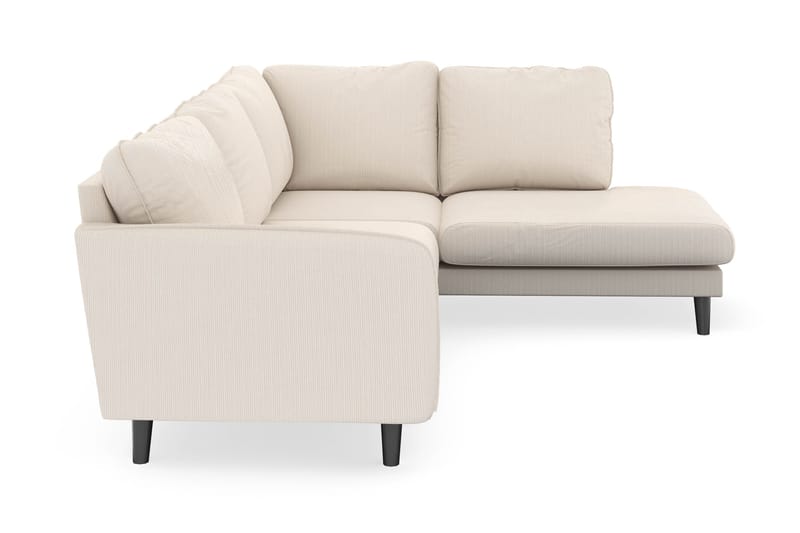Trend Lyx 4-sits Högervänd L-formad Schäslongsoffa i Manchester - Beige - Möbler - Soffa - Divansoffor & schäslongsoffa