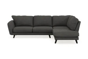 Trend Lyx 4-sits Högervänd L-formad Schäslongsoffa i Manchester - Mörkgrå - Möbler - Soffa - Divansoffor & schäslongsoffa