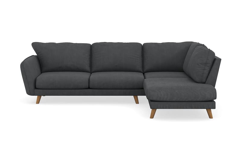 Trend Lyx 4-sits Högervänd L-formad Schäslongsoffa i Manchester - Mörkgrå - Möbler - Soffa - Divansoffor & schäslongsoffa