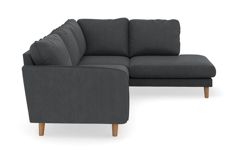 Trend Lyx 4-sits Högervänd L-formad Schäslongsoffa i Manchester - Mörkgrå - Möbler - Soffa - Divansoffor & schäslongsoffa
