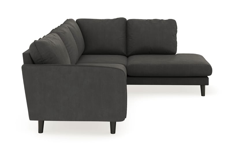 Trend Lyx 4-sits Högervänd L-formad Schäslongsoffa i Manchester - Mörkgrå - Möbler - Soffa - Divansoffor & schäslongsoffa