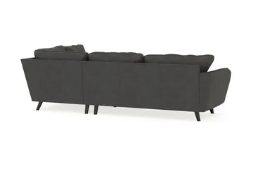 Trend Lyx 4-sits Högervänd L-formad Schäslongsoffa i Manchester - Mörkgrå - Möbler - Soffa - Divansoffor & schäslongsoffa