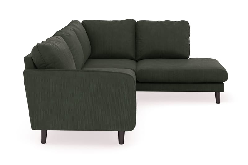 Trend Lyx 4-sits Högervänd L-formad Schäslongsoffa i Manchester - Mörkgrön - Möbler - Soffa - Divansoffor & schäslongsoffa - 4 sits soffa med divan