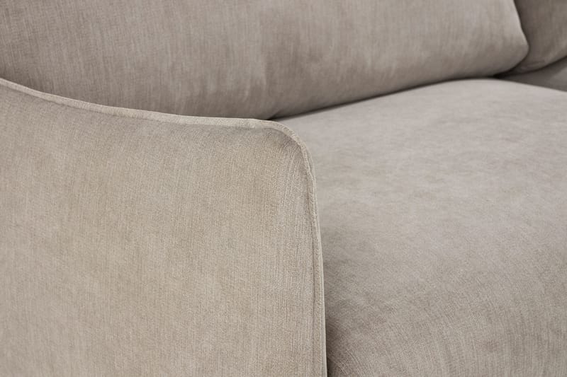 Trend Lyx 4-sits Högervänd L-formad Schäslongsoffa i Tyg - Beige - Möbler - Soffa - Divansoffor & schäslongsoffa - 4 sits soffa med divan