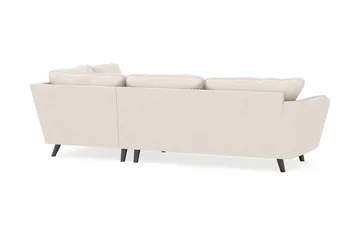 Trend Lyx 4-sits Högervänd L-formad Schäslongsoffa i Tyg - Beige - Möbler - Soffa - Divansoffor & schäslongsoffa