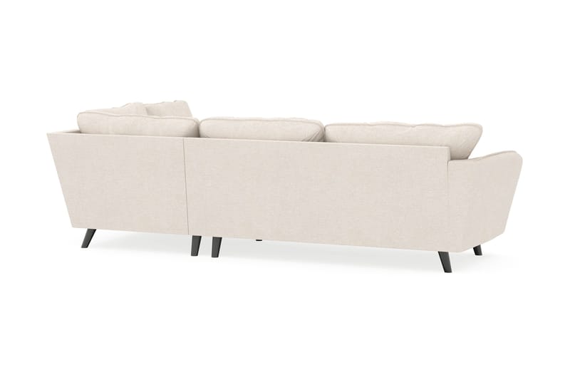 Trend Lyx 4-sits Högervänd L-formad Schäslongsoffa i Tyg - Beige - Möbler - Soffa - Divansoffor & schäslongsoffa