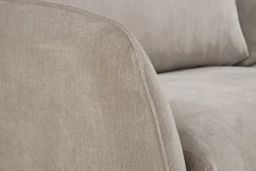 Trend Lyx 4-sits Högervänd L-formad Schäslongsoffa i Tyg - Beige - Möbler - Soffa - Divansoffor & schäslongsoffa