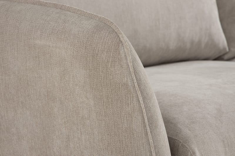 Trend Lyx 4-sits Högervänd L-formad Schäslongsoffa i Tyg - Beige - Möbler - Soffa - Divansoffor & schäslongsoffa - 4 sits soffa med divan