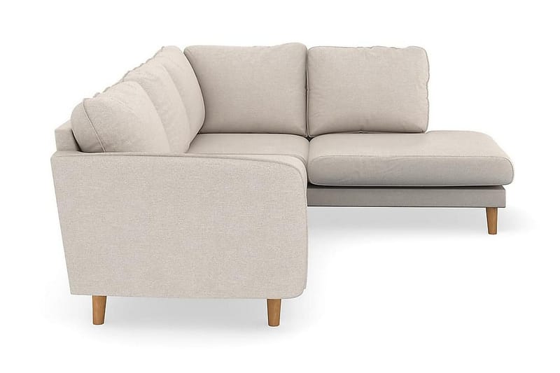 Trend Lyx 4-sits Högervänd L-formad Schäslongsoffa i Tyg - Beige - Möbler - Soffa - Divansoffor & schäslongsoffa - 4 sits soffa med divan
