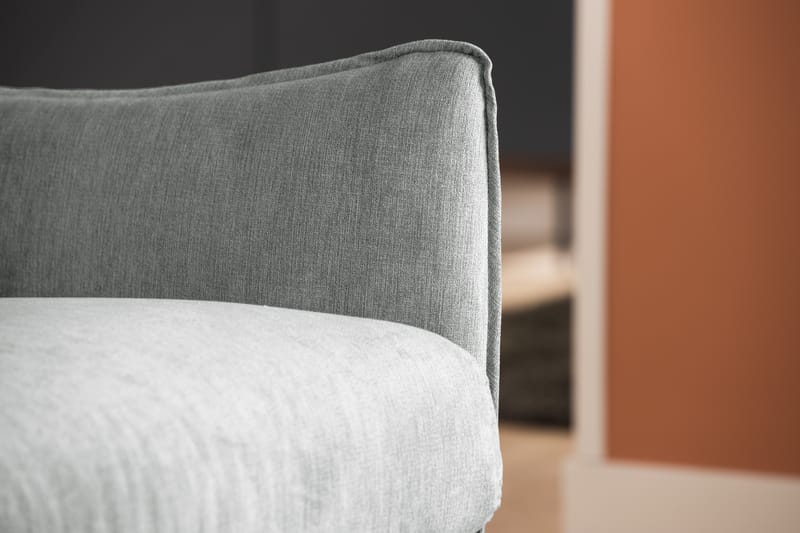 Trend Lyx 4-sits Högervänd L-formad Schäslongsoffa i Tyg - Grå - Möbler - Soffa - Divansoffor & schäslongsoffa