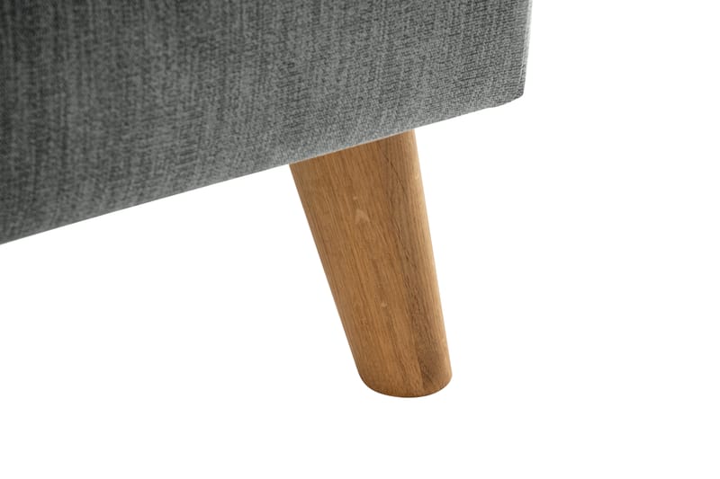 Trend Lyx 4-sits Högervänd L-formad Schäslongsoffa i Tyg - Grå - Möbler - Soffa - Divansoffor & schäslongsoffa