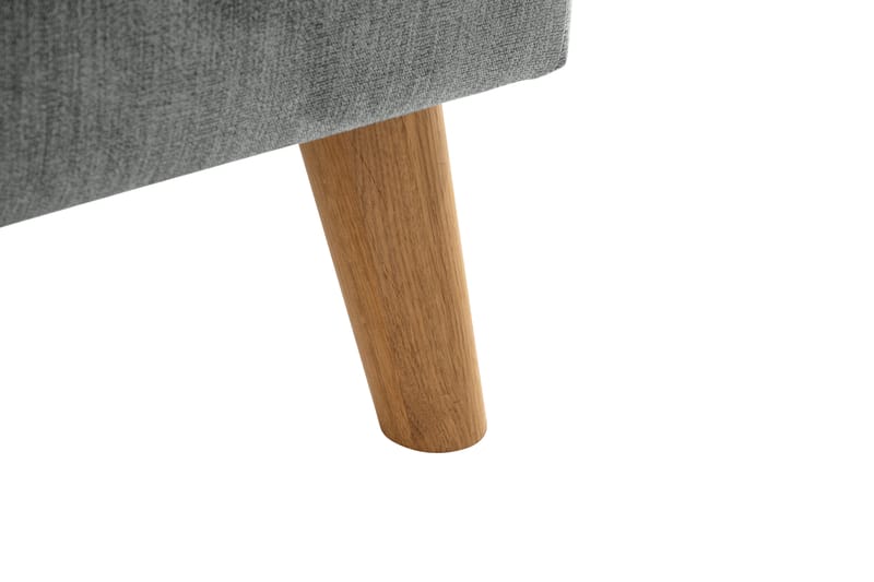 Trend Lyx 4-sits Högervänd L-formad Schäslongsoffa i Tyg - Grå - Möbler - Soffa - Divansoffor & schäslongsoffa
