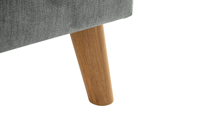 Trend Lyx 4-sits Högervänd L-formad Schäslongsoffa i Tyg - Grå - Möbler - Soffa - Divansoffor & schäslongsoffa - 4 sits soffa med divan