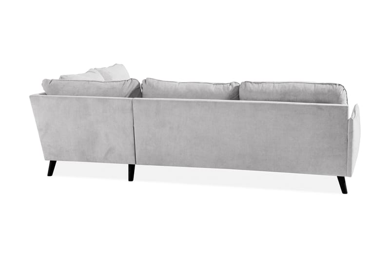 Trend Lyx 4-sits Högervänd L-formad Schäslongsoffa i Tyg - Ljusgrå - Möbler - Soffa - Divansoffor & schäslongsoffa