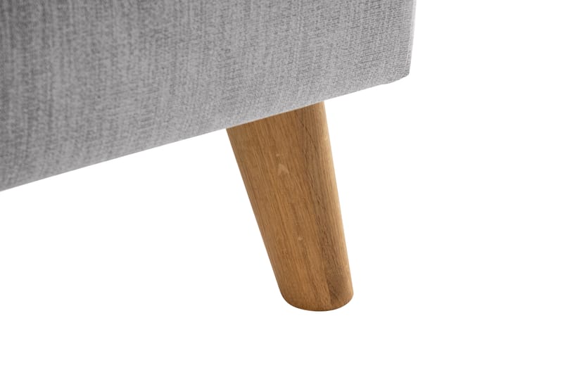 Trend Lyx 4-sits Högervänd L-formad Schäslongsoffa i Tyg - Ljusgrå - Möbler - Soffa - Divansoffor & schäslongsoffa