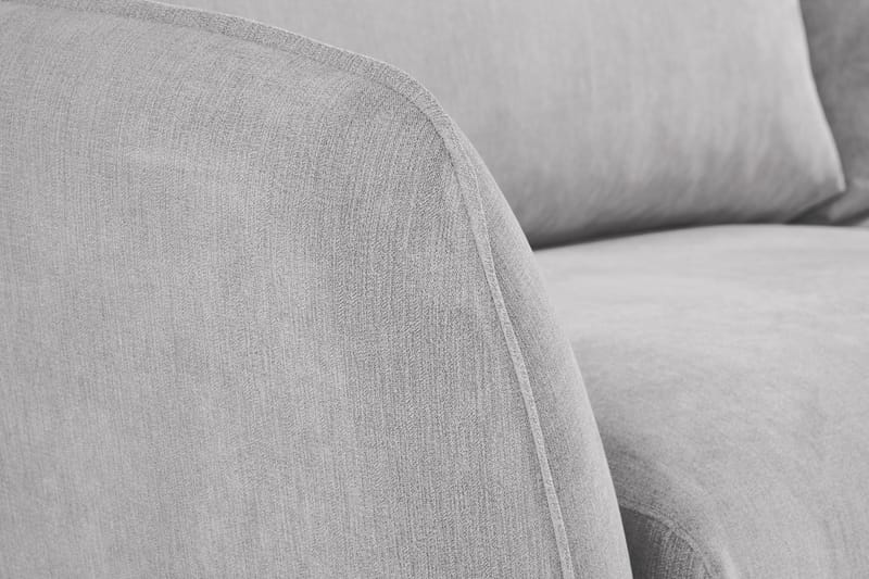 Trend Lyx 4-sits Högervänd L-formad Schäslongsoffa i Tyg - Ljusgrå - Möbler - Soffa - Divansoffor & schäslongsoffa - 4 sits soffa med divan