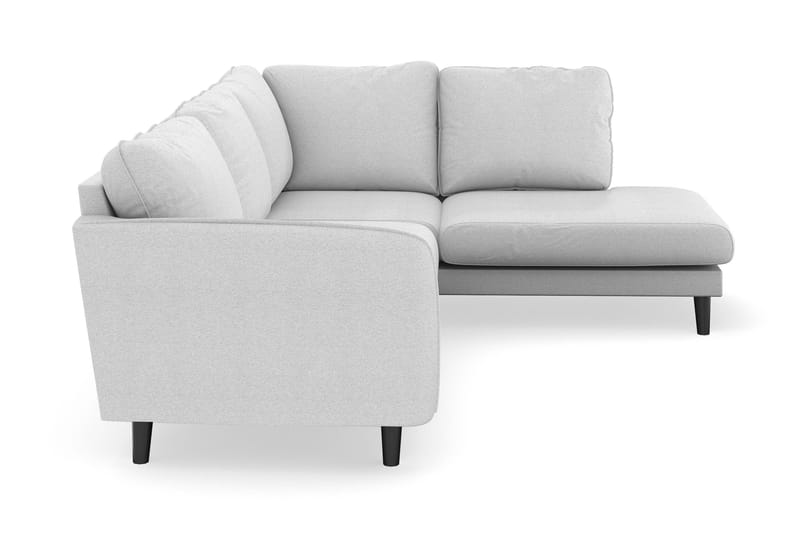 Trend Lyx 4-sits Högervänd L-formad Schäslongsoffa i Tyg - Ljusgrå - Möbler - Soffa - Divansoffor & schäslongsoffa