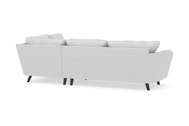Trend Lyx 4-sits Högervänd L-formad Schäslongsoffa i Tyg - Ljusgrå - Möbler - Soffa - Divansoffor & schäslongsoffa