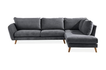 Trend Lyx 4-sits Högervänd L-formad Schäslongsoffa i Tyg