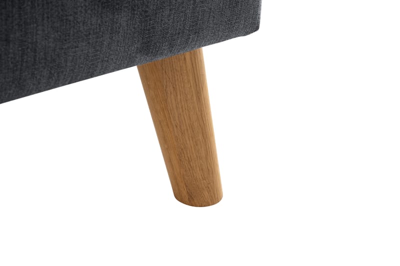Trend Lyx 4-sits Högervänd L-formad Schäslongsoffa i Tyg - Mörkgrå - Möbler - Soffa - Divansoffor & schäslongsoffa