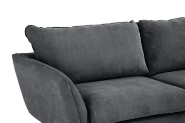 Trend Lyx 4-sits Högervänd L-formad Schäslongsoffa i Tyg - Mörkgrå - Möbler - Soffa - Divansoffor & schäslongsoffa