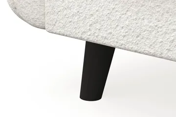 Trend Lyx 4-sits Vänstervänd L-formad Schäslongsoffa i Bouclé - Vit - Möbler - Soffa - Divansoffor & schäslongsoffa