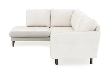 Trend Lyx 4-sits Vänstervänd L-formad Schäslongsoffa i Bouclé - Vit - Möbler - Soffa - Divansoffor & schäslongsoffa