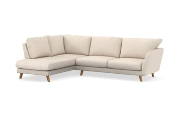 Trend Lyx 4-sits Vänstervänd L-formad Schäslongsoffa i Manchester - Beige - Möbler - Soffa - Divansoffor & schäslongsoffa
