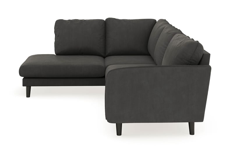 Trend Lyx 4-sits Vänstervänd L-formad Schäslongsoffa i Manchester - Mörkgrå - Möbler - Soffa - Divansoffor & schäslongsoffa