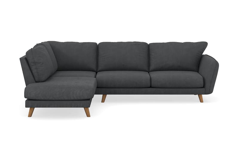 Trend Lyx 4-sits Vänstervänd L-formad Schäslongsoffa i Manchester - Mörkgrå - Möbler - Soffa - Divansoffor & schäslongsoffa