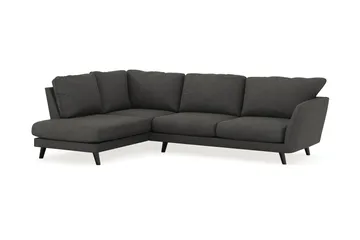 Trend Lyx 4-sits Vänstervänd L-formad Schäslongsoffa i Manchester - Mörkgrå - Möbler - Soffa - Divansoffor & schäslongsoffa