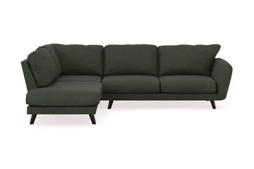 Trend Lyx 4-sits Vänstervänd L-formad Schäslongsoffa i Manchester - Mörkgrön - Möbler - Soffa - Divansoffor & schäslongsoffa