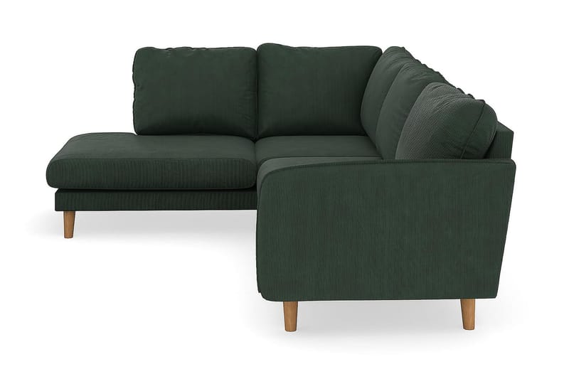 Trend Lyx 4-sits Vänstervänd L-formad Schäslongsoffa i Manchester - Mörkgrön - Möbler - Soffa - Divansoffor & schäslongsoffa