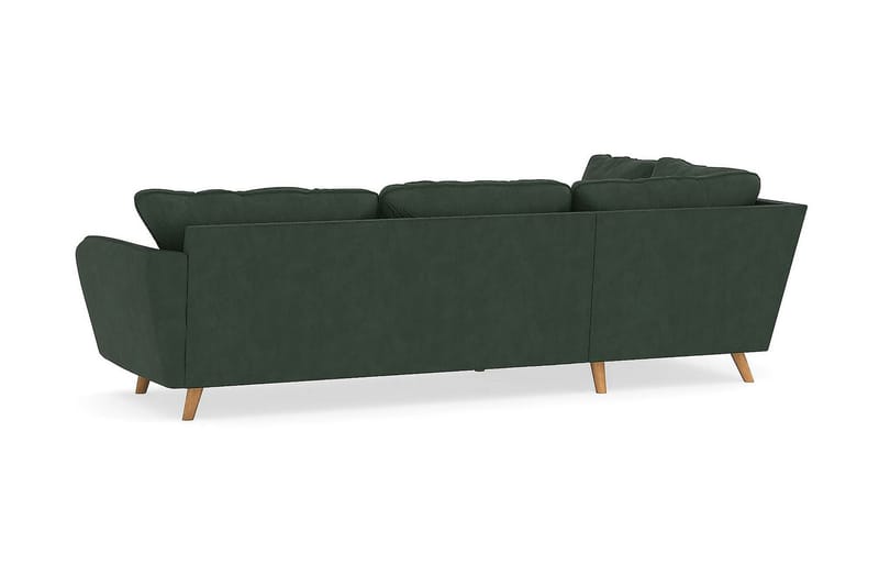 Trend Lyx 4-sits Vänstervänd L-formad Schäslongsoffa i Manchester - Mörkgrön - Möbler - Soffa - Divansoffor & schäslongsoffa