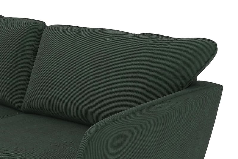 Trend Lyx 4-sits Vänstervänd L-formad Schäslongsoffa i Manchester - Mörkgrön - Möbler - Soffa - Divansoffor & schäslongsoffa - 4 sits soffa med divan